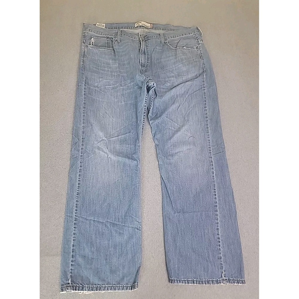 Levis 569 Loose Straight Jeans Mens 40x32 Light Wash Blue Denim 100% Cotton